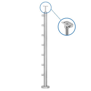 7 Bar System 42.4mm Assembled Post  | Stainless 316  FH Brundle   