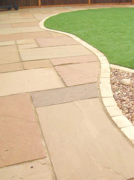 Autumn Brown Natural Indian Sandstone Pack (60x90cm) | 18.90sqm  OVAEDA® Composite Decking & Porcelain Paving   