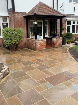 Autumn Brown Natural Indian Sandstone Patio Pack | 19.68sqm