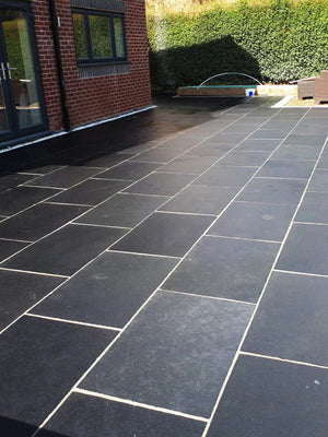 Black Natural Limestone Sawn Edges Pack (60x90cm) | 16.20sqm  OVAEDA® Composite Decking & Porcelain Paving   