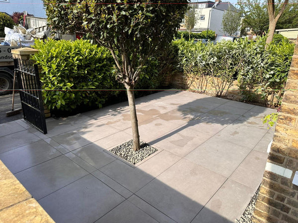 Pure™ | Smoke Grey Concrete Effect Porcelain Paving Tiles (60x90x2cm)  Paving Stock   