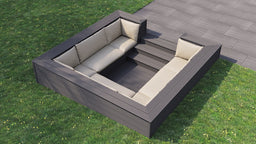 Classic™ Square Sunken Seating Area | Light Grey