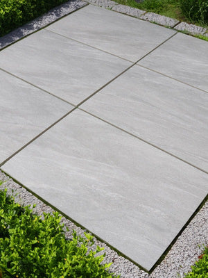 Crombie™ | Smoke Grey Stone Effect Porcelain Paving Tiles (60x90x2cm)  Paving Stock   