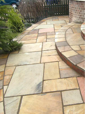 Fossil Mint Natural Indian Sandstone Pack (60x90) | 19.44sqm  OVAEDA® Composite Decking & Porcelain Paving   