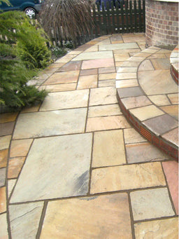 Fossil Mint Natural Indian Sandstone Patio Pack | 19.68sqm