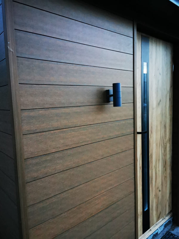 Composite Panel Cladding Finishing Board (3.6m length) | Dark Brown  Ecoscape UK   