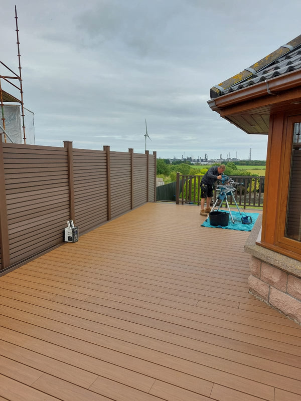 Composite Fencing Panels (1.83m x 1.53m) | Dark Brown  Ecoscape UK   