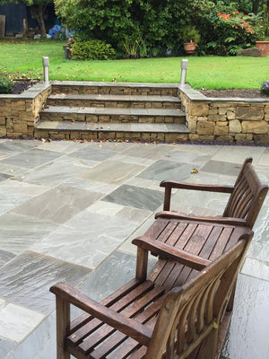 Kandla Grey Natural Indian Sandstone Pack (60x90cm) | 18.90sqm  OVAEDA® Composite Decking & Porcelain Paving   