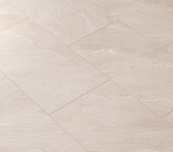Laggan™ | Beige Stone Effect Porcelain Paving Tiles (60x120x2cm)  OVAEDA® Composite Decking & Porcelain Paving   