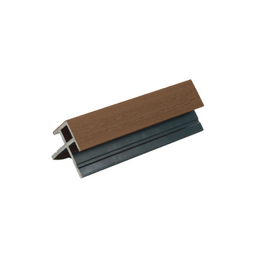 LuxxeClad™ Composite Panel Cladding External Corner Trim (3.6m length) | Light Brown