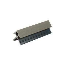 LuxxeClad™ Composite Panel Cladding External Corner Trim (3.6m length) | Natural Grey