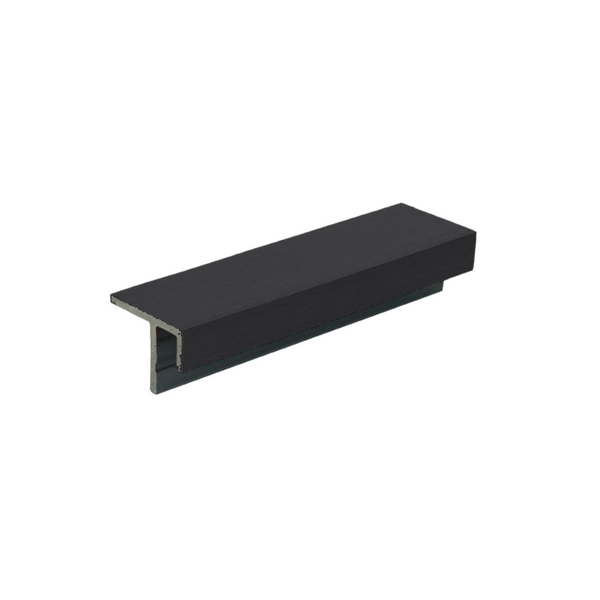 LuxxeClad™ Composite Panel Cladding F Trim (3.6m length) | Black Ningbo Helong New Material Co Ltd