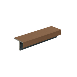 LuxxeClad™ Composite Panel Cladding F Trim (3.6m length) | Light Brown
