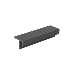 LuxxeClad™ Composite Panel Cladding F Trim (3.6m length) | Mid Grey
