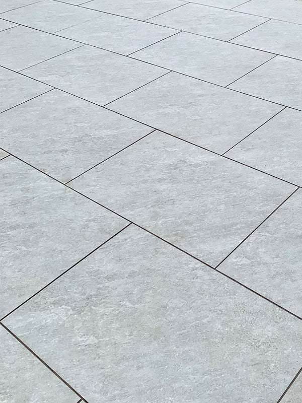 Pearl™ | Grey Stone Effect Porcelain Paving Tiles (60x90x2cm)  Paving Stock   