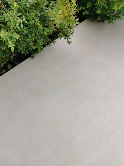 Pure™ | Cream Concrete Effect Porcelain Paving Tiles (60x90x2cm)