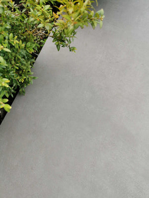 Pure™ | Mid Grey Concrete Effect Porcelain Paving Tiles (60x90x2cm)  Paving Stock   
