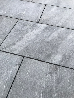 Quartz™ | Grey Stone Effect Porcelain Paving Tiles (60x90x2cm)