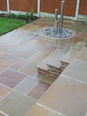 Raj Green Natural Indian Sandstone Patio Pack | 19.68sqm  OVAEDA® Composite Decking & Porcelain Paving   