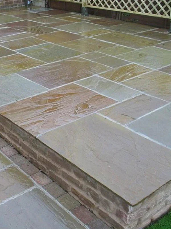 Raj Blend Natural Indian Sandstone Pack (60x90cm) | 18.90sqm  OVAEDA® Composite Decking & Porcelain Paving   