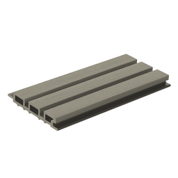LuxxeClad™ Composite Slatted Cladding Board (3.6m length) | Natural Grey