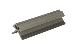 LuxxeClad™ Composite Slatted Cladding External Corner Trim (3.6m length) | Natural Grey