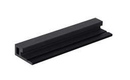 LuxxeClad™ Composite Slatted Cladding Internal Corner Profile (3.6m length) | Black
