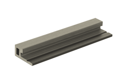 LuxxeClad™ Composite Slatted Cladding Internal Corner Profile (3.6m length) | Natural Grey