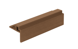 LuxxeClad™ Composite Slatted Cladding F Trim (3.6m length) | Light Brown