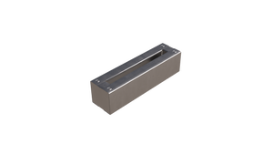 Tectonic® Modular Steel Decking Subframe 100mm Deep  OVAEDA® Composite Decking & Porcelain Paving 40x10.5cm Bullnose Frame  