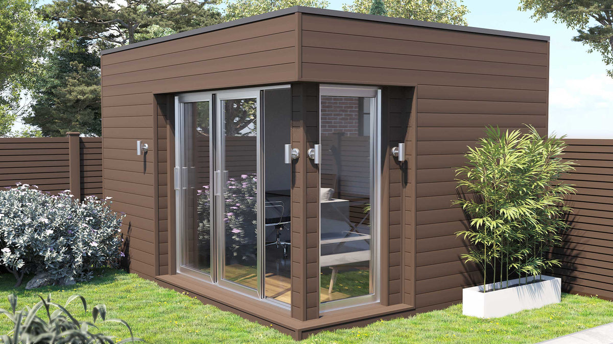 Composite Panel Cladding Board (3.6m length) | Dark Brown