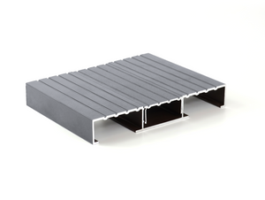 Non-combustible Aluminium Direct Fix Decking Board | RAL 7040 Window Grey | 200mm x 25mm x 4.2m  Ryno Group   