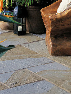 York Buff Natural Indian Sandstone Patio Pack | 19.68sqm  OVAEDA® Composite Decking & Porcelain Paving   