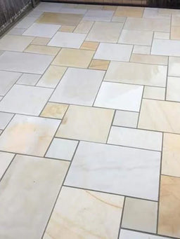 Yellow Mint Sawn and Honed Natural Indian Sandstone Pack (60x90) | 19.44sqm