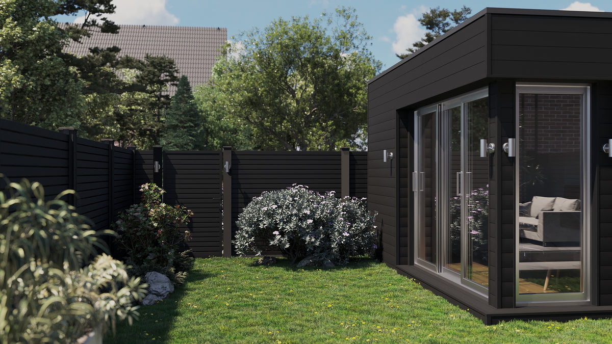 Composite Panel Cladding Board (3.6m length) | Black
