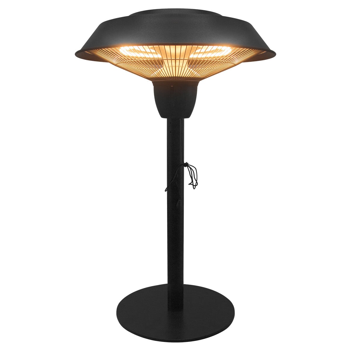 1500W Hestia Table Top Electric Patio Heater | Charcoal