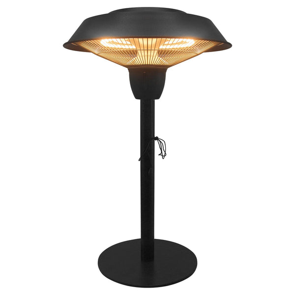 1500W Hestia Table Top Electric Patio Heater | Charcoal  Maze   