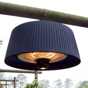 1800W Lyra Hanging Electric Patio Heater | Charcoal  Maze   