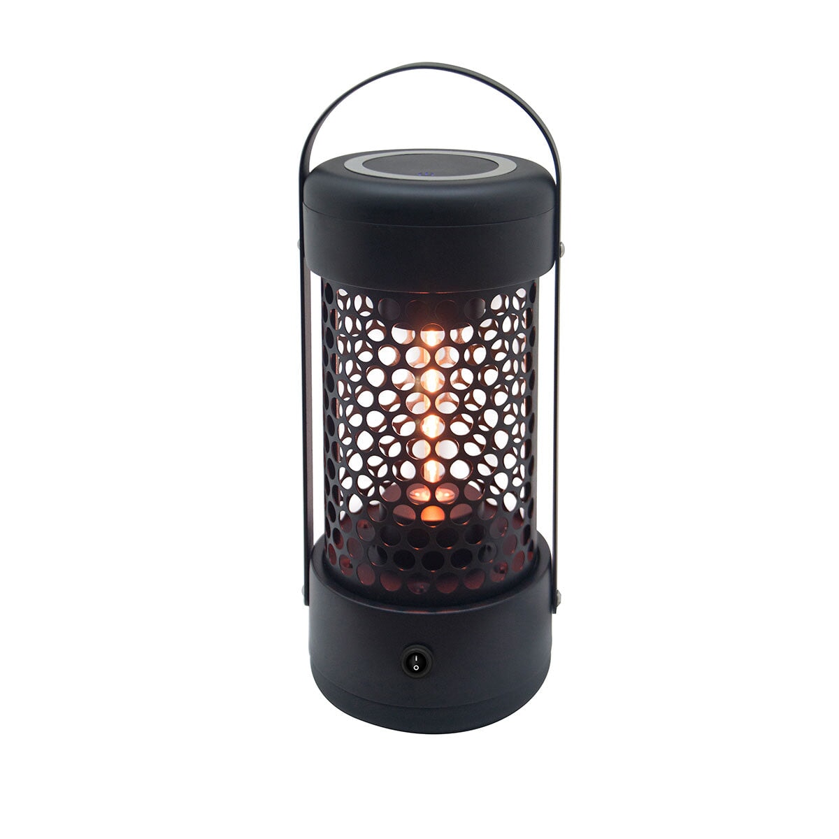 800W Luna Medium Portable Electric Patio Heater | Black