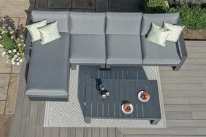 Amalfi Chaise Sofa Set | Grey  Maze   