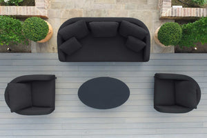 Ambition 3 Seat Sofa Set | Charcoal  Maze   