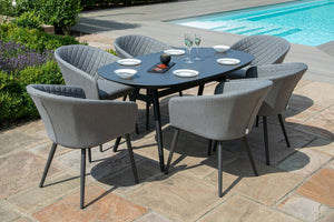 Ambition 6 Seat Oval Dining Set | Flanelle