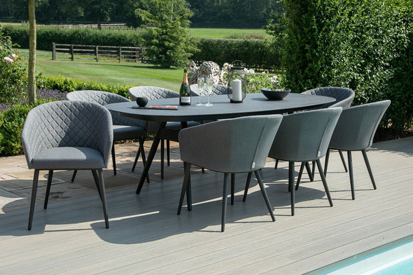 Ambition 8 Seat Oval Dining Set | Flanelle