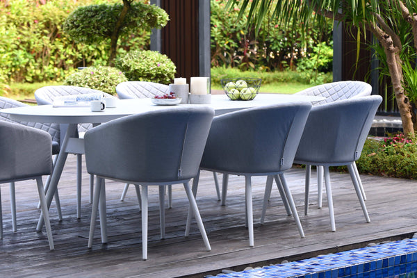 Ambition 8 Seat Oval Dining Set | Lead Chine