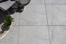 Avon™ | Grey Stone Effect Porcelain Paving Tiles (80x80x2cm)
