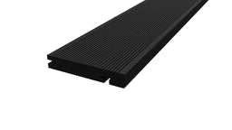 Classic™ | Black Grooved Composite Decking Bullnose Edge Board (3.6m length)