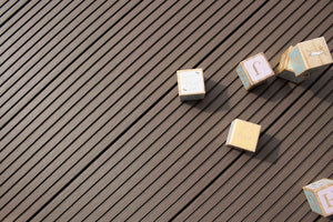 Classic™ | Dark Brown Grooved Composite Decking (3.6m length) Contemporary Decking 57.6   