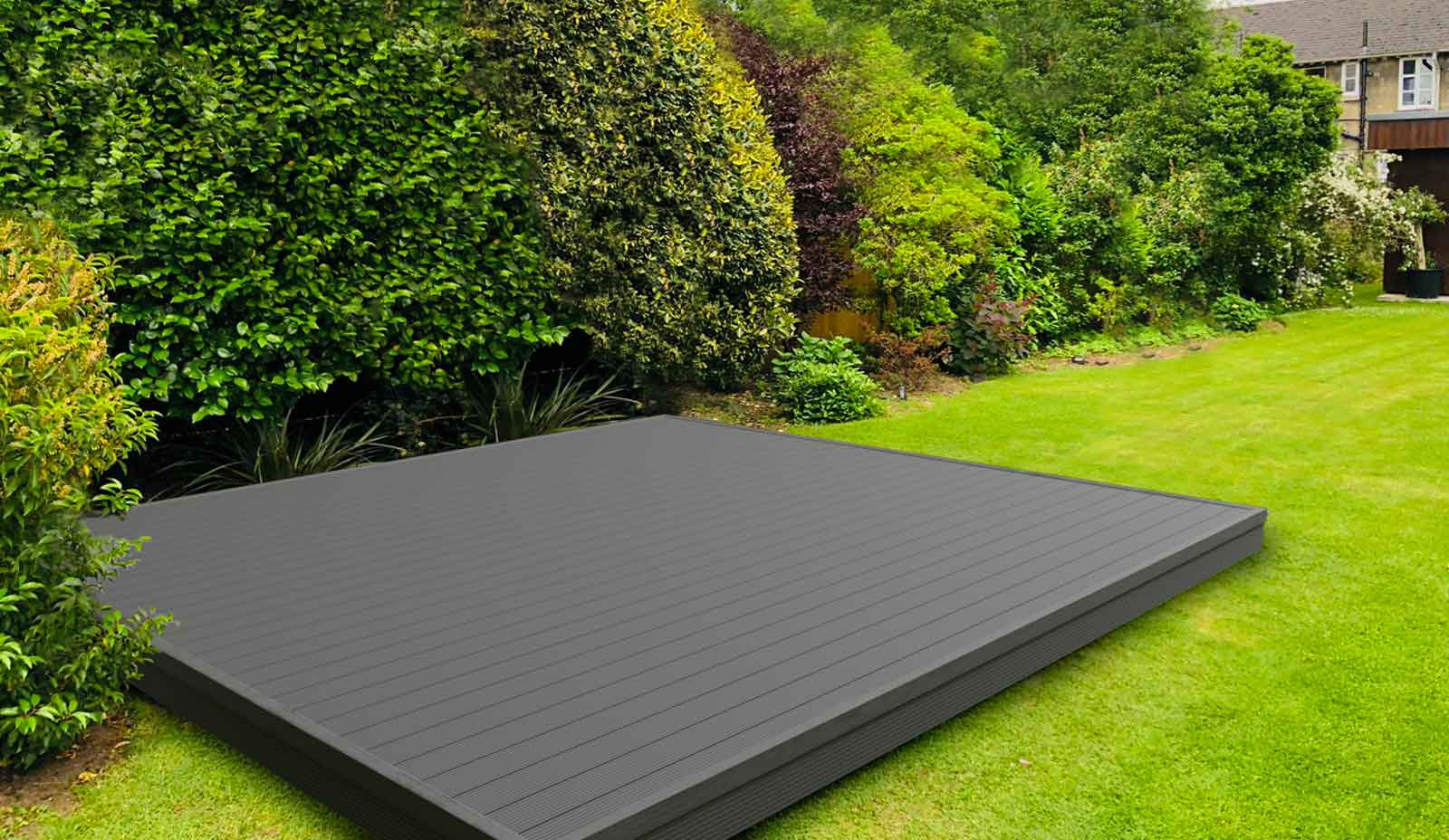 Classic™ | Grooved Composite Decking and Subframe Pack 3m x 3m (9sqm)