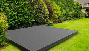 Classic™ | Grooved Composite Decking and Subframe Pack 3m x 3m (9sqm)  Ryno Group Light Grey  