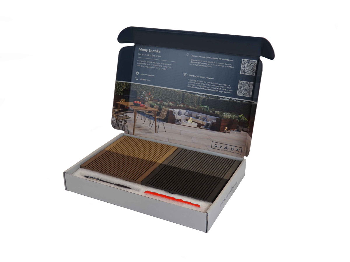 Decking Sample Box Grooved Decking Sample Box - O V Æ D A®